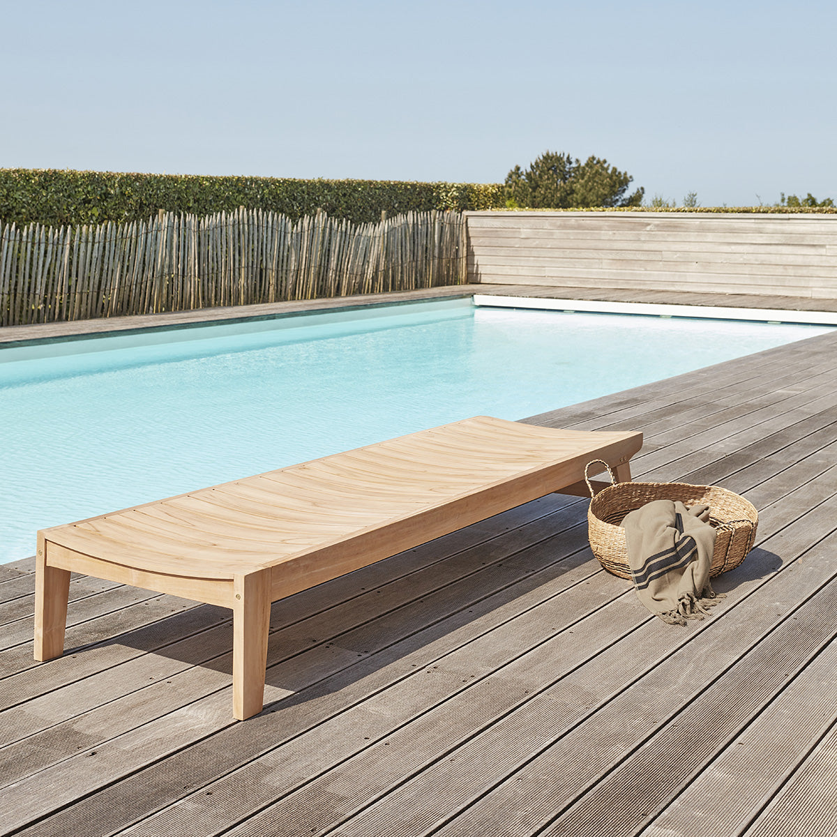 JAYA - Tumbona de teca maciza