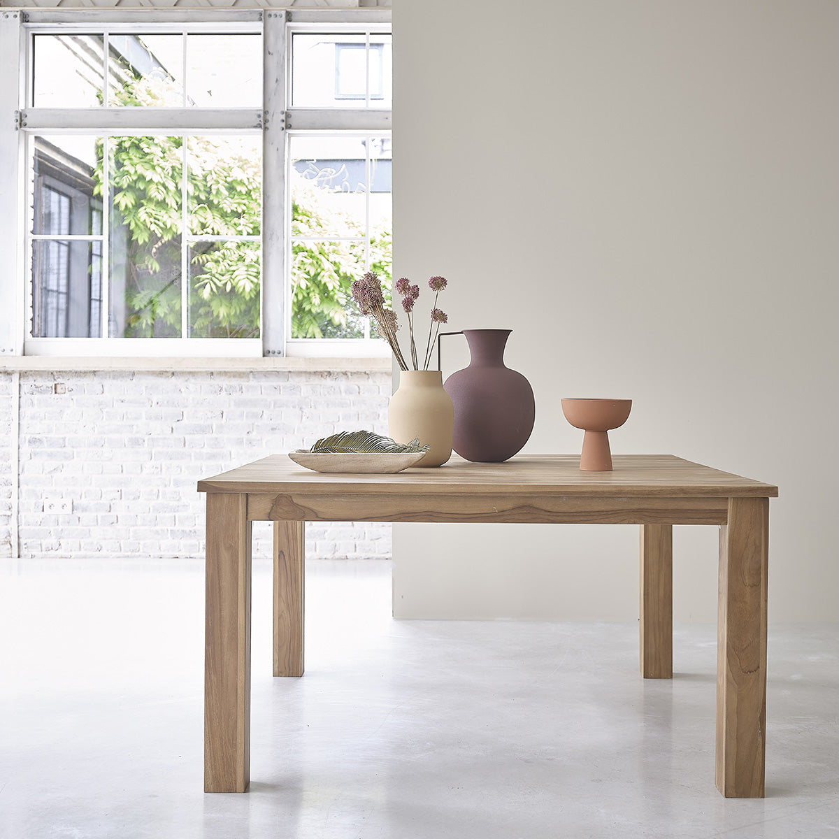 BOSTON - Mesa de teca maciza 8 pers.