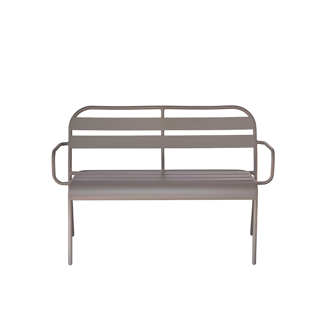 ZÉPHIR - Banco de aluminio gris 118 cm