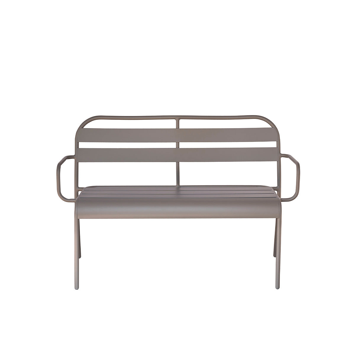 ZÉPHIR - Banco de aluminio gris 118 cm