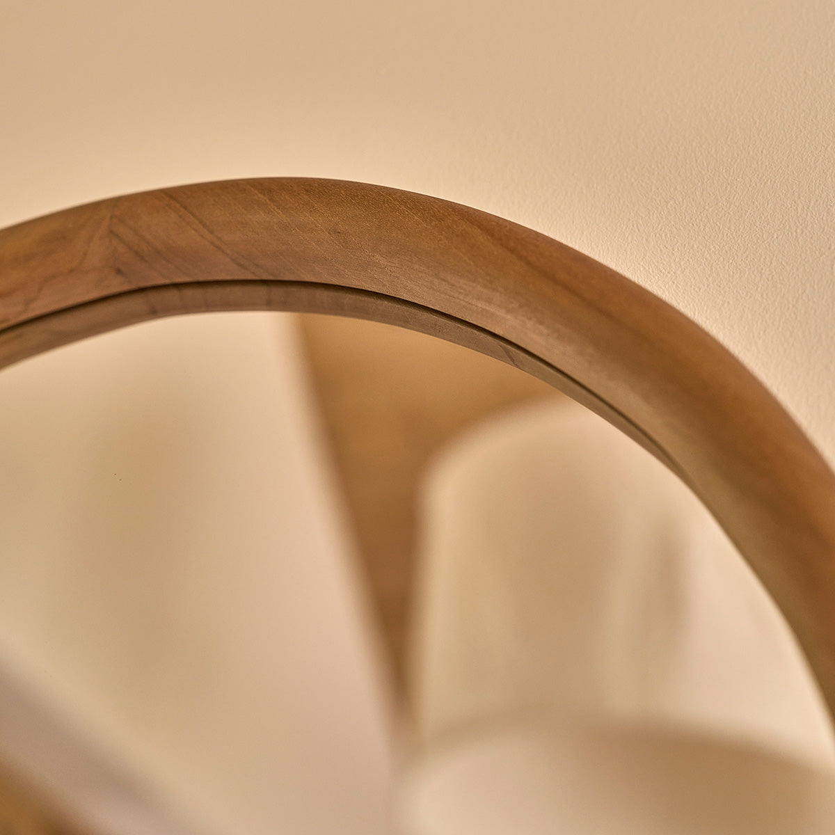 COLINE - Espejo de teca maciza 80x50 cm