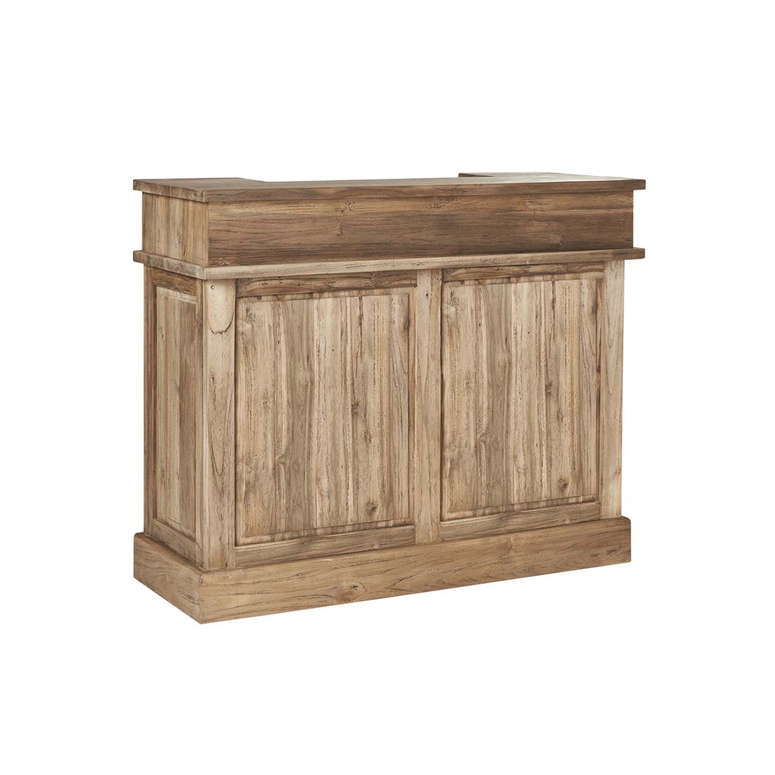 CARGO - Barra de bar de teca maciza reciclada 120