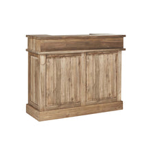 Barra de bar de teca maciza reciclada 120 cm