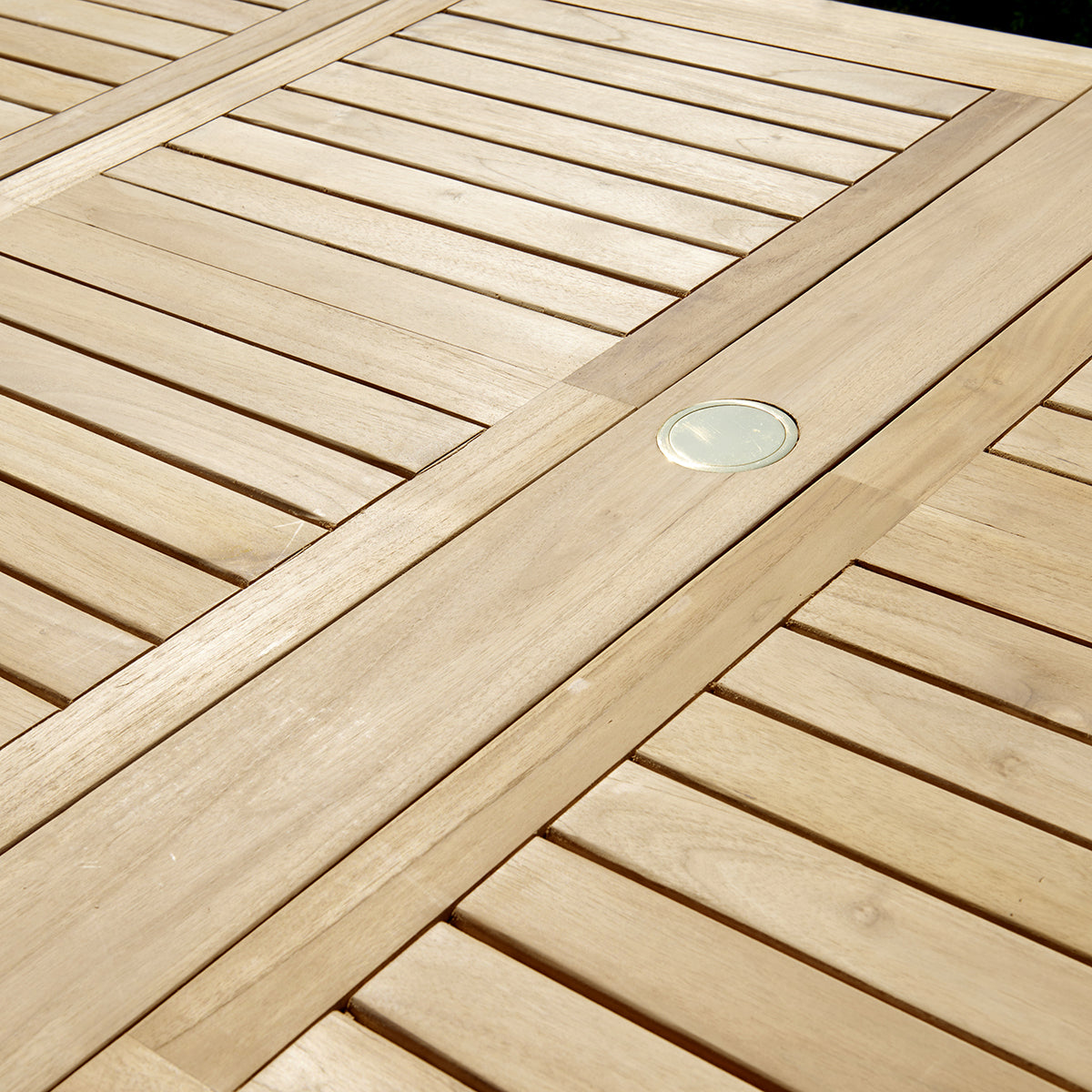 MIDLAND - Salón de exterior extensible de teca maciza para 8/12 pers.