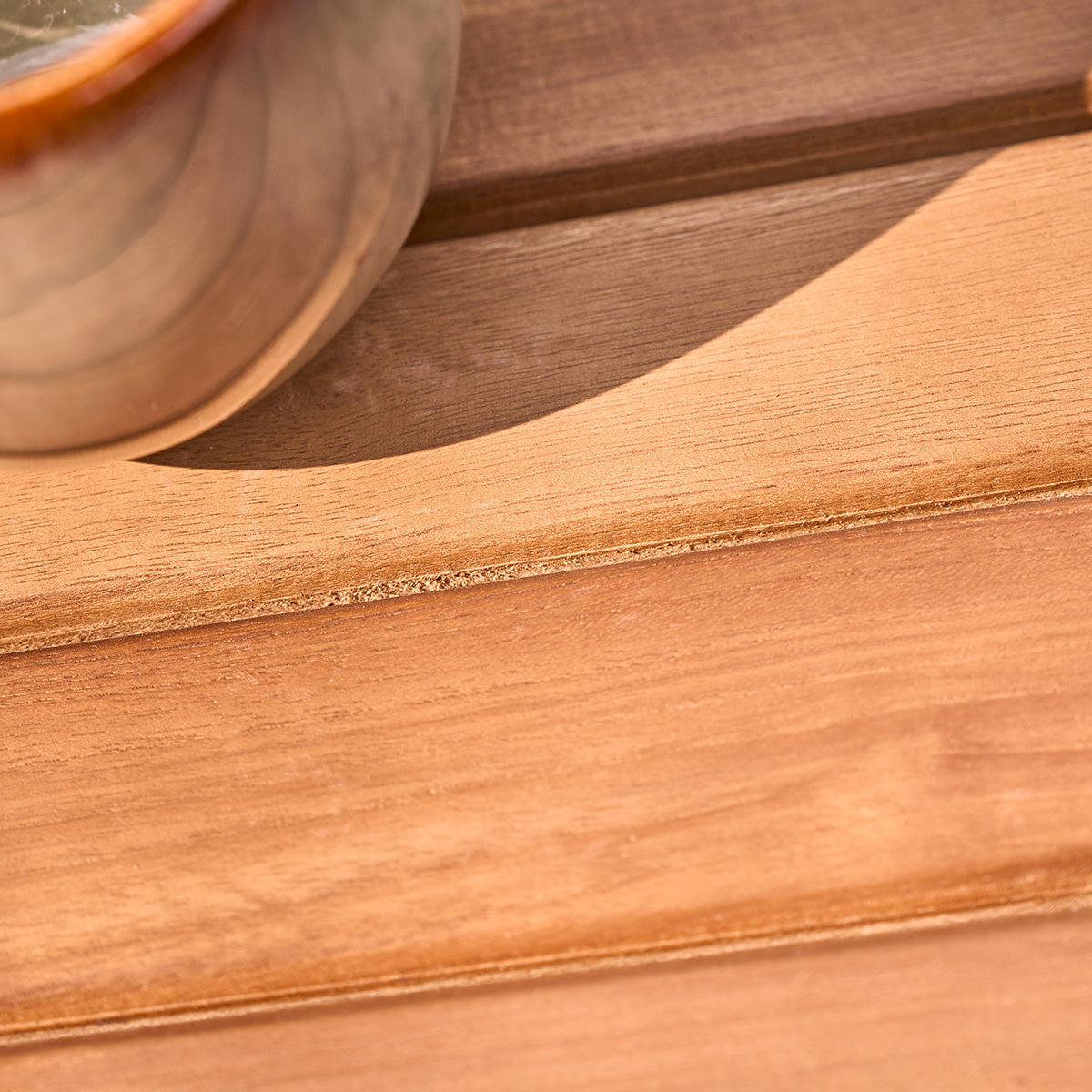 BALI - Salón de exterior extensible de teca maciza aceitada para 6/8 pers.