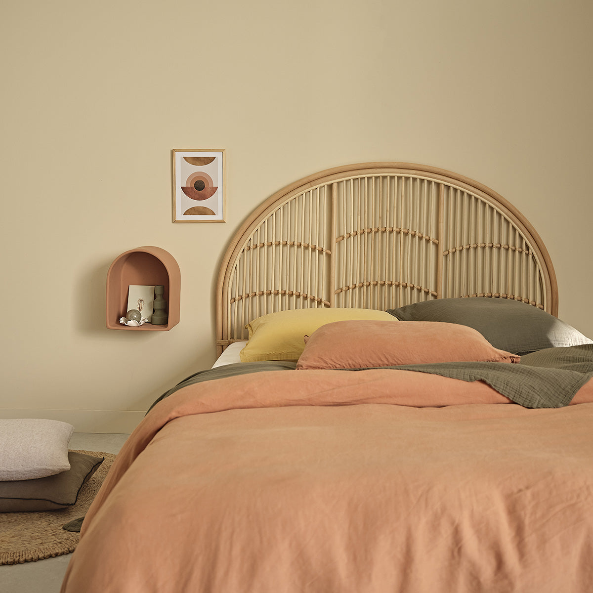 BOHO - Cabecero de ratán 140 cm