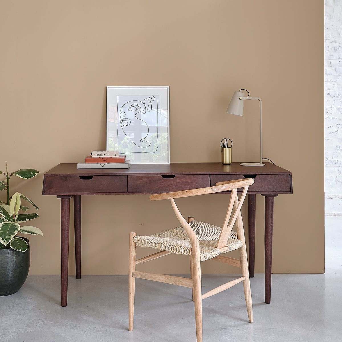 CAMILLE - Silla de mindi macizo y cuerda natural