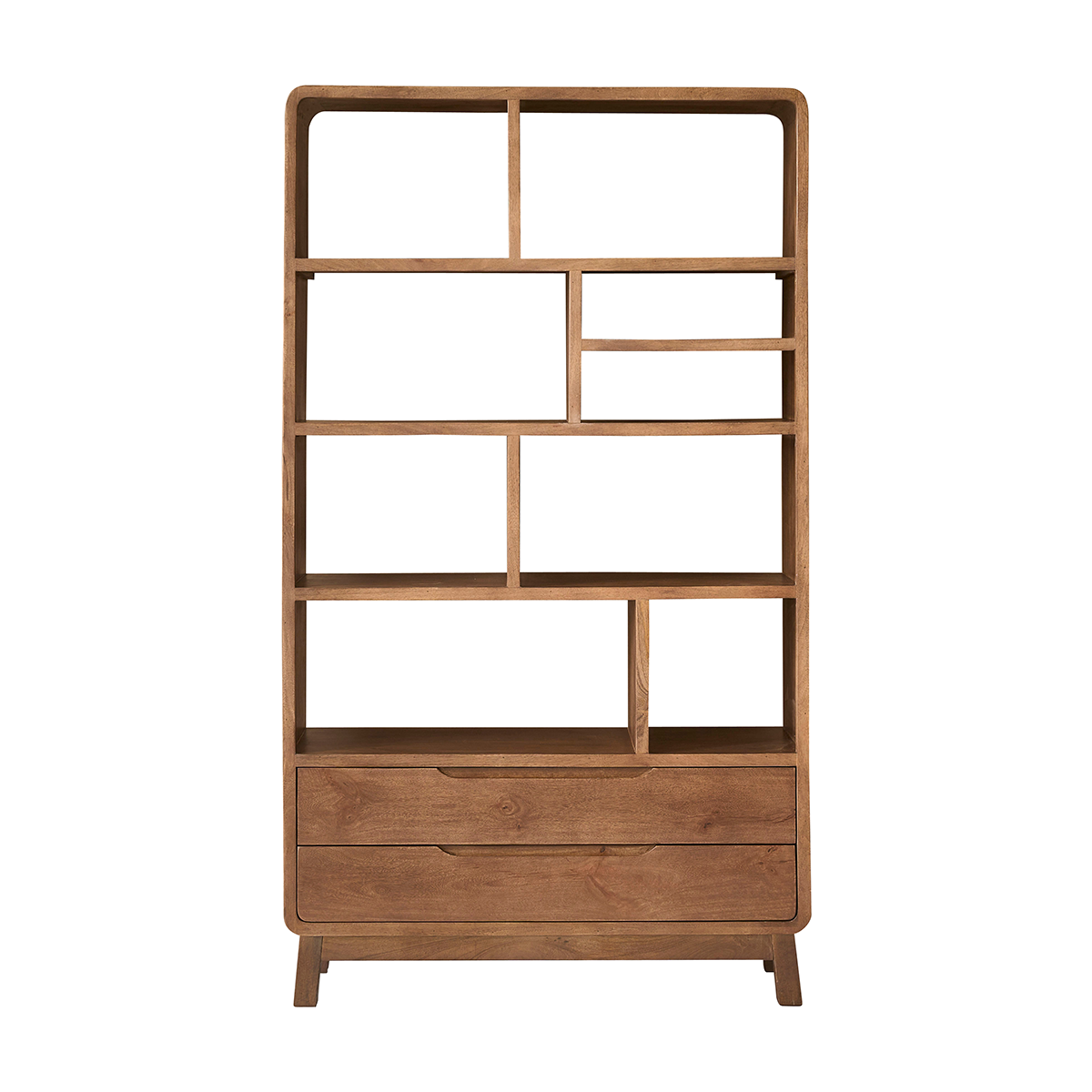 NOVA - Librería de madera maciza de mango, 118 cm