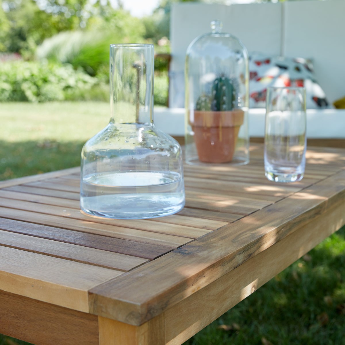 HANOÏ - Salón de exterior de acacia maciza para 4 pers.