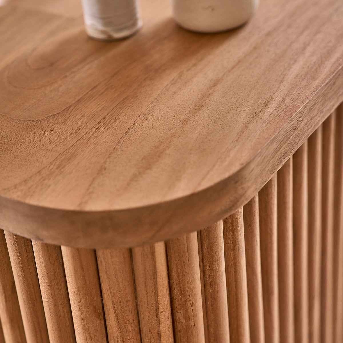 COLINE - Barra de bar teca maciza de 140 cm