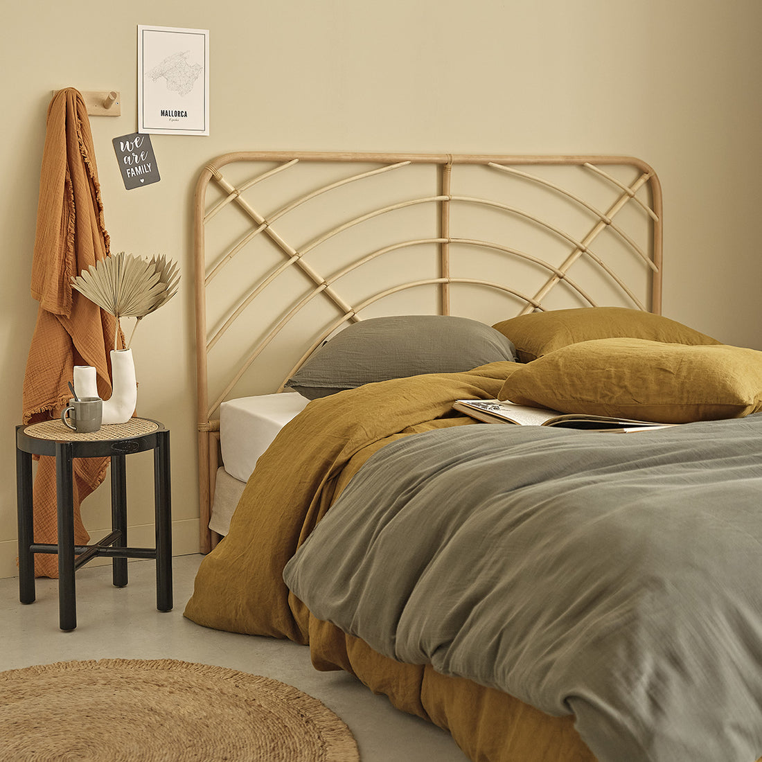 BOHO - Cabecero de ratán 160 cm