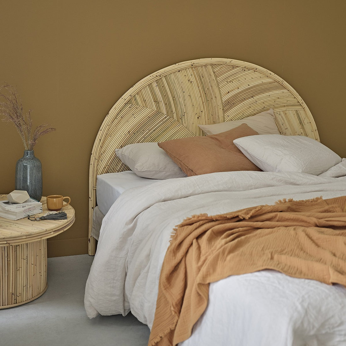 ALMA - Cabecero de caña de ratán 160 cm