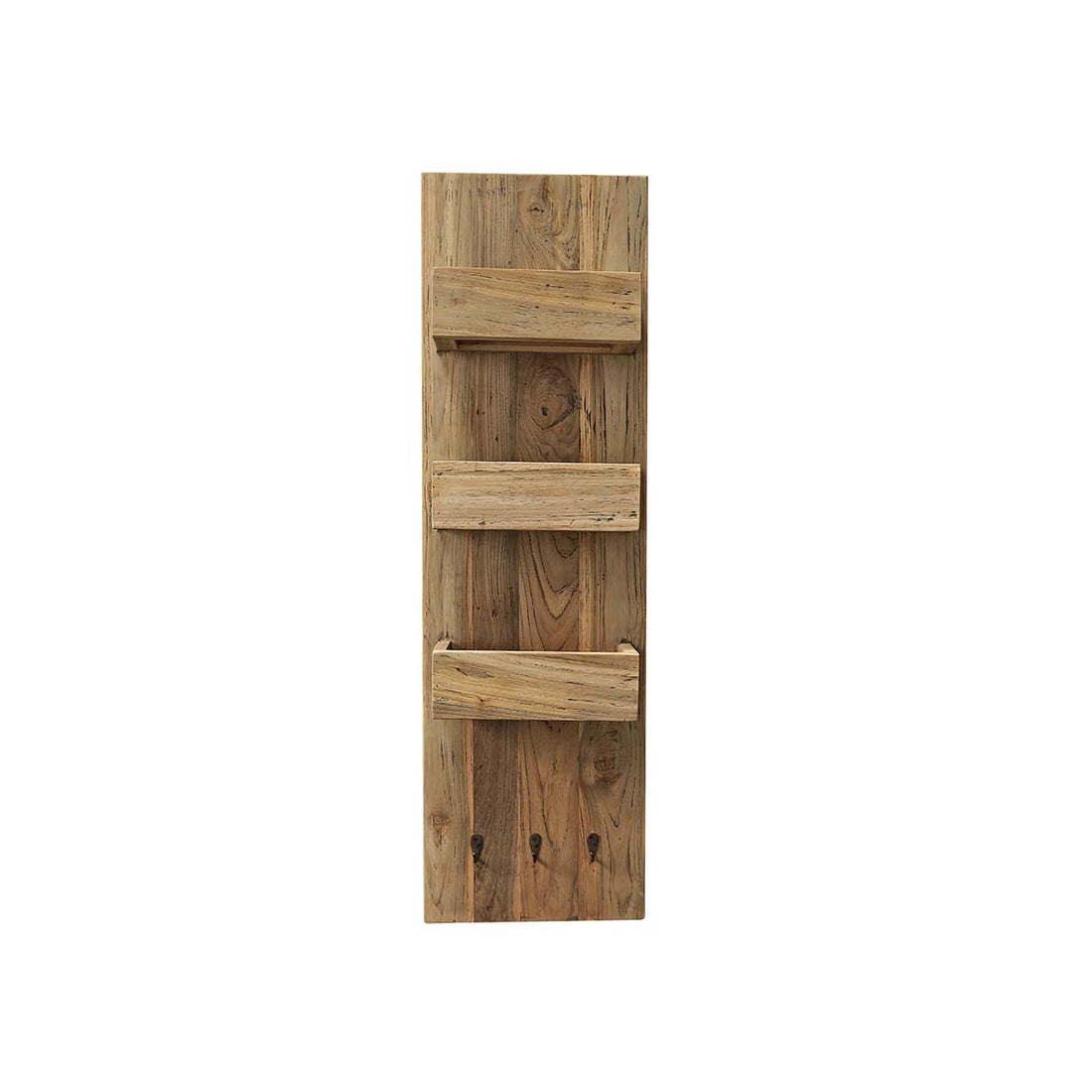 AUSTIN - Estantería de pared de teca maciza reciclada  100