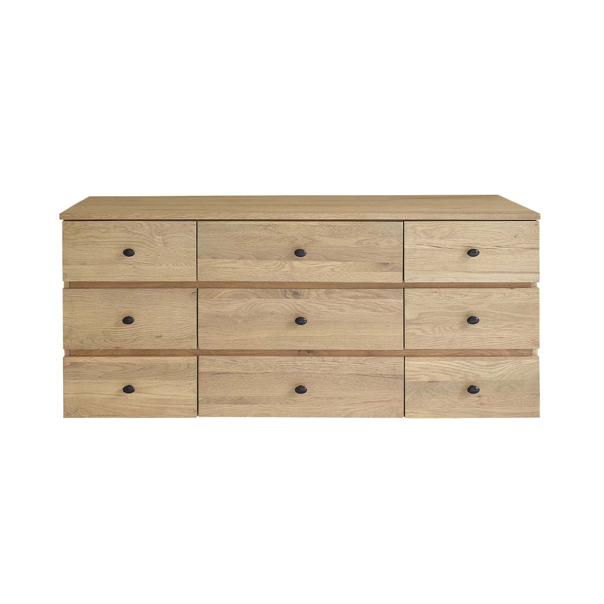 ERNEST - Mueble para lavabo de roble macizo suspendido de 140 cm