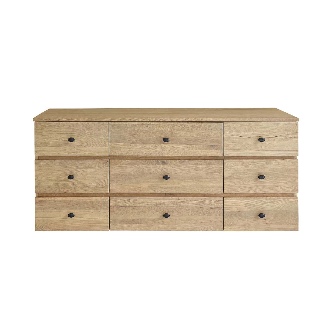 ERNEST - Mueble para lavabo de roble macizo suspendido de 140 cm