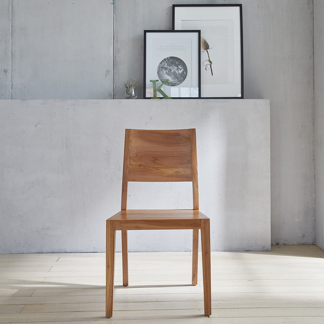 TRISTAN - Silla de teca maciza