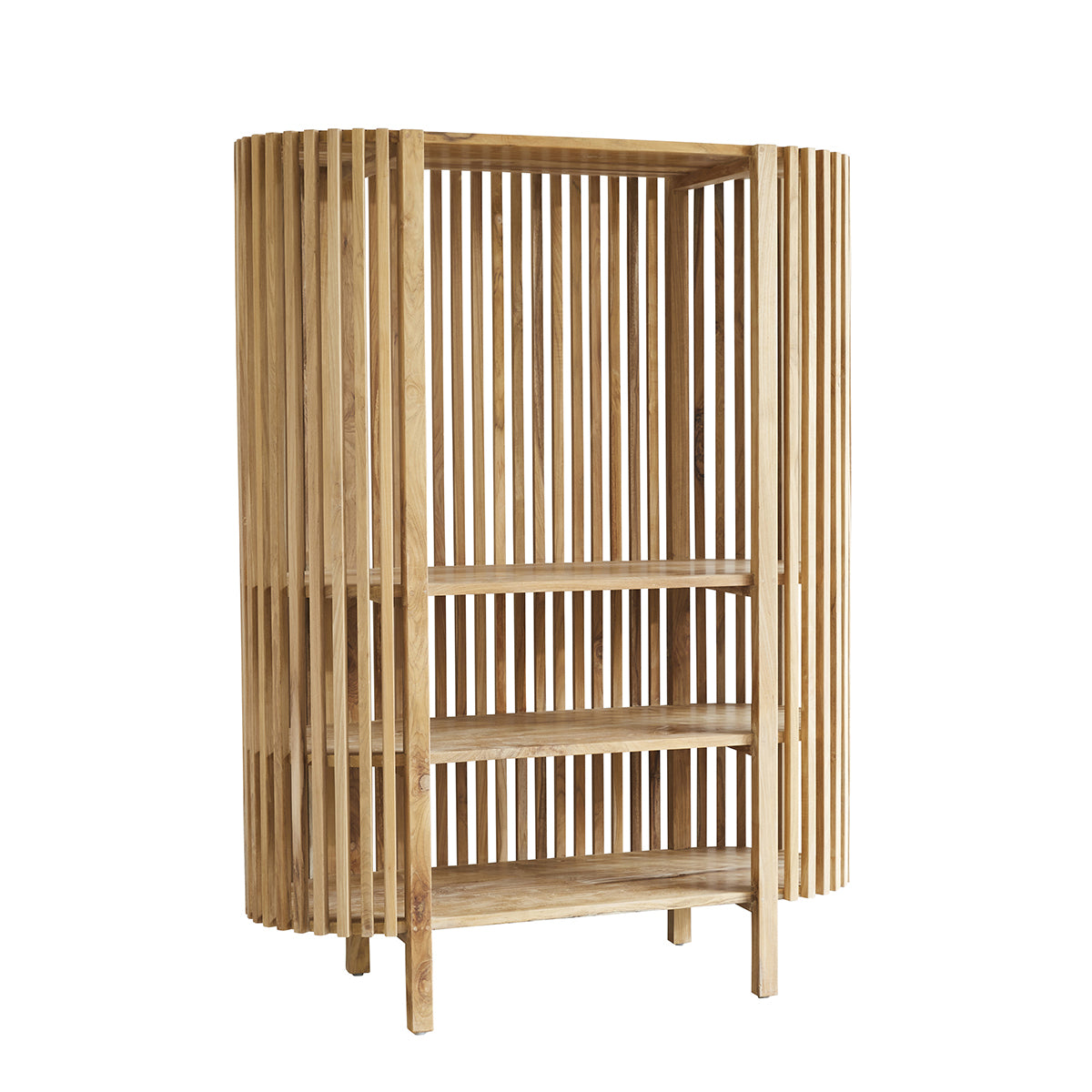 VICTORIA - Librería de teca maciza 160 cm