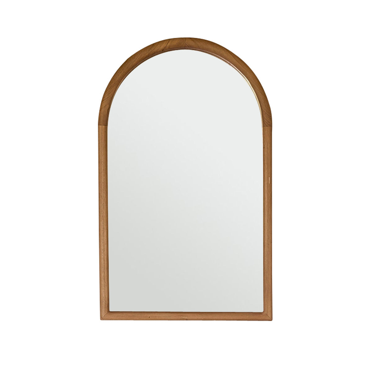 COLINE - Espejo de teca maciza 80x50 cm