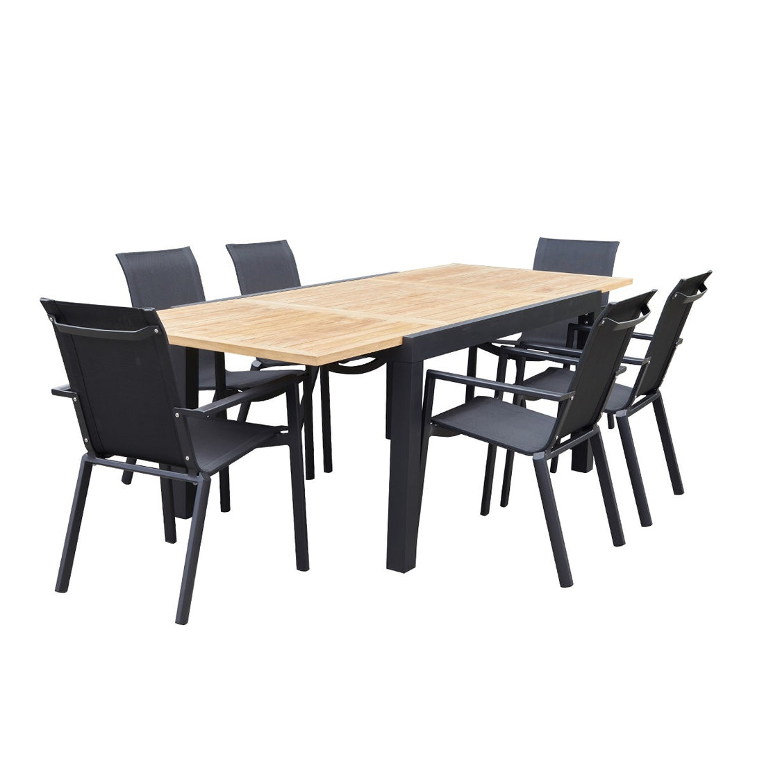 BALITECK - Salón de exterior de teca maciza para 6/10 pers.