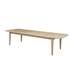 Mesa de exterior extensible de teca maciza reciclada para 10/12 pers. HORTENSE