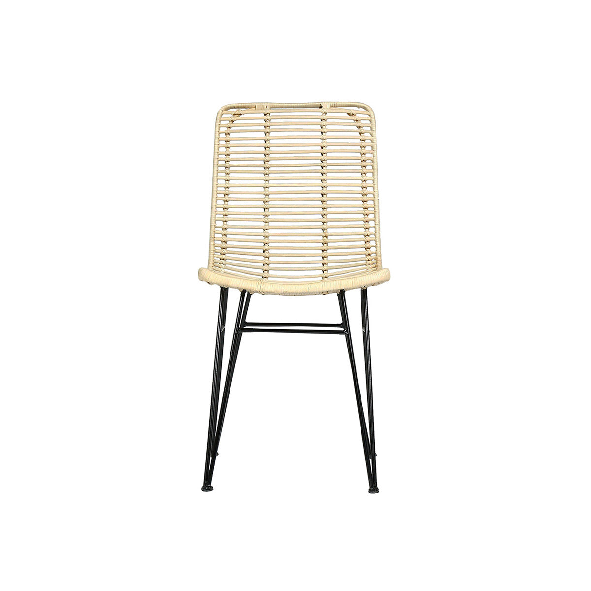 BOHEMA - Silla de ratán y metal