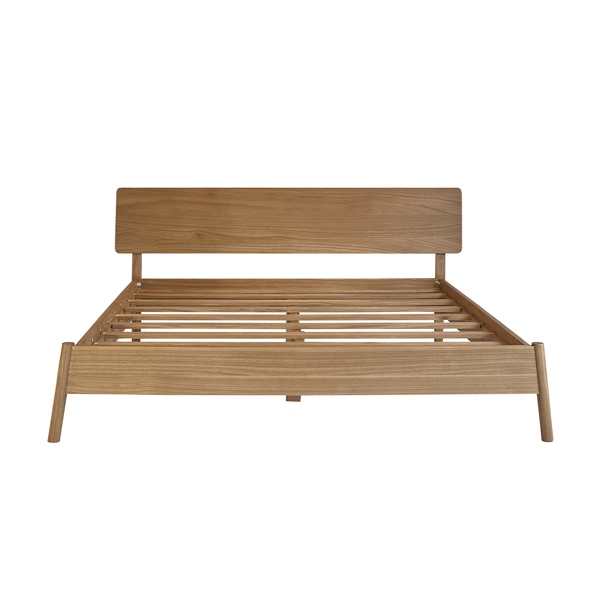 MAIA - Cama de madera de mindi de 180 cm con somier