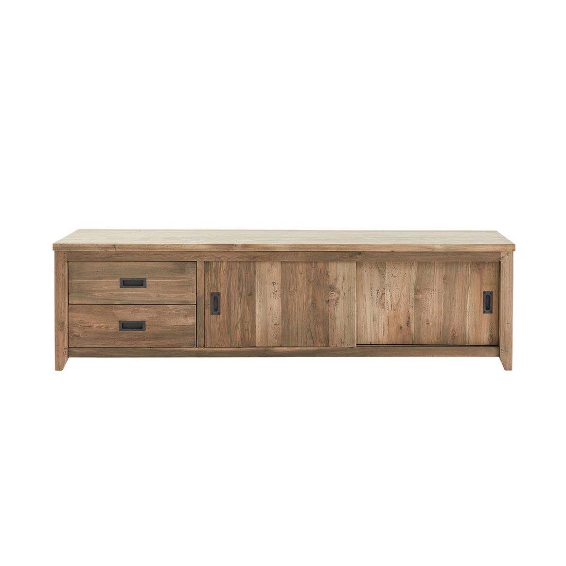 CARGO - Mueble de TV de teca maciza reciclada de 180 cm CARGO