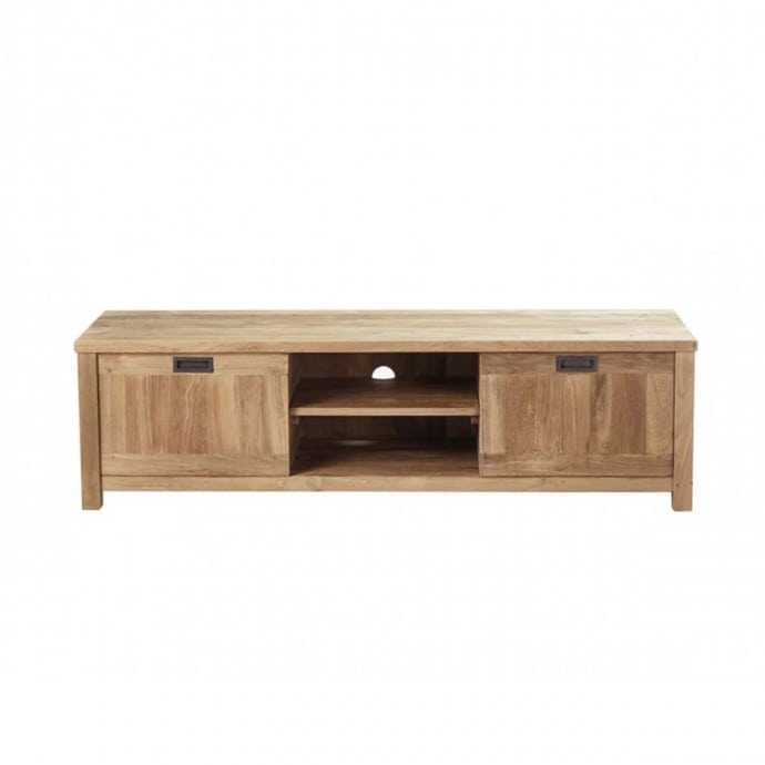 CARGO - Mueble de TV de teca maciza reciclada de 160 cm CARGO