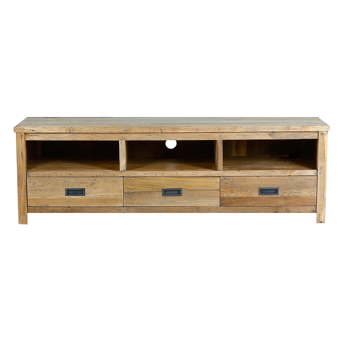 CARGO - Mueble de TV de teca maciza reciclada de 160 cm CARGO