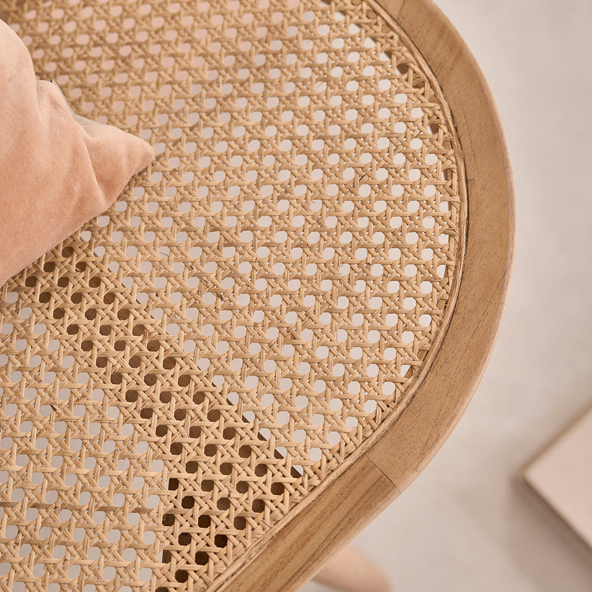 LOÉ - Banco de teca maciza y rejilla de 120 cm