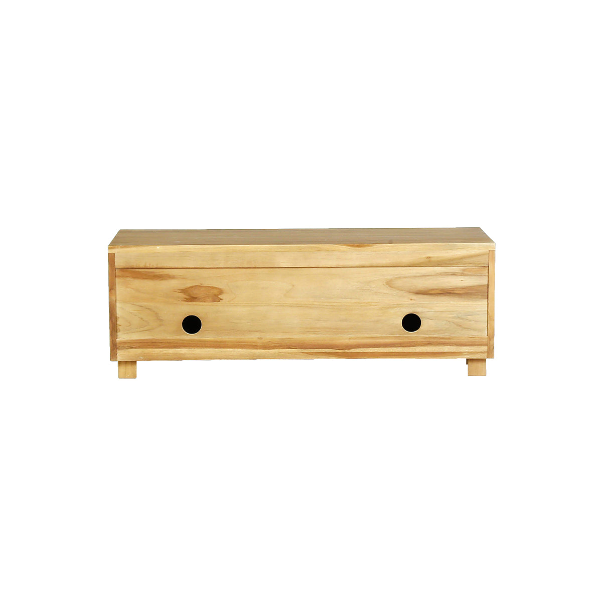 NIDO - Mueble de TV de teca maciza 100 cm