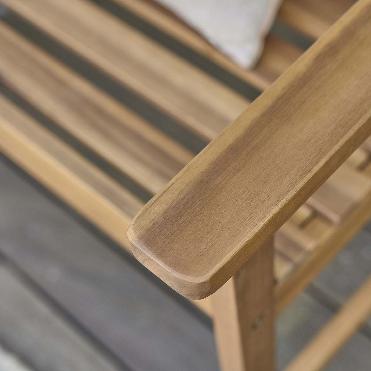 HANOÏ - Banco de jardín de acacia maciza 120 cm