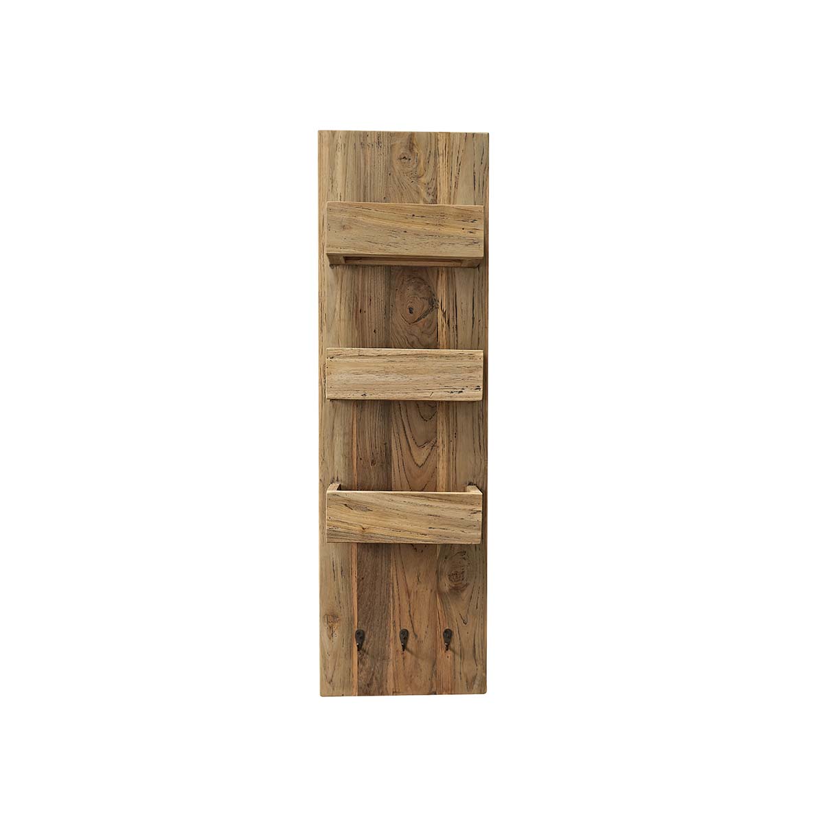 AUSTIN - Estantería de pared de teca maciza reciclada  100