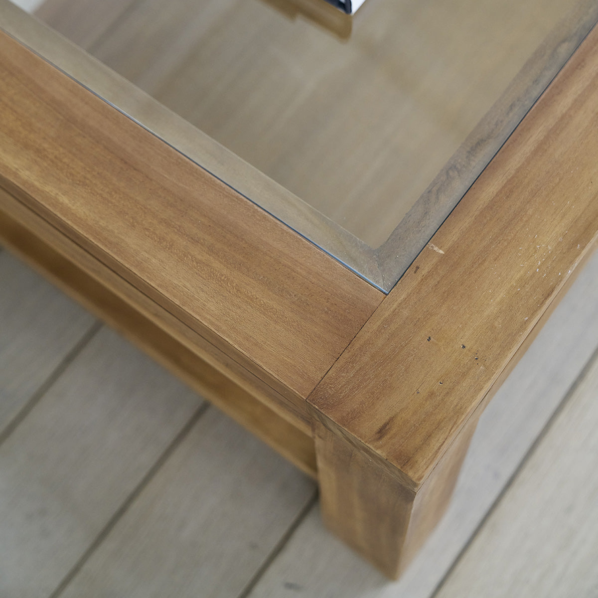 BOSTON - Mesa de centro de teca maciza 120 cm