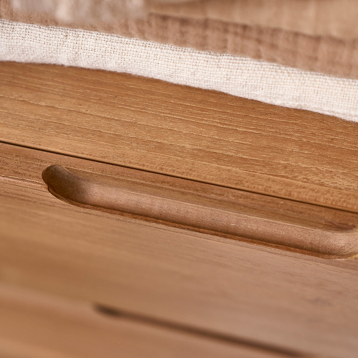 GUSTAVE - Columna de baño de teca maciza 45 cm