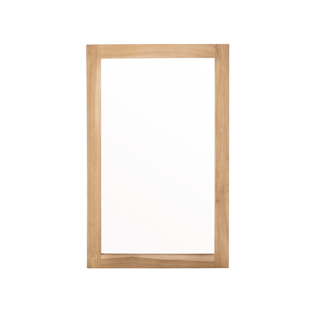 Espejo de teca maciza 80x50 cm