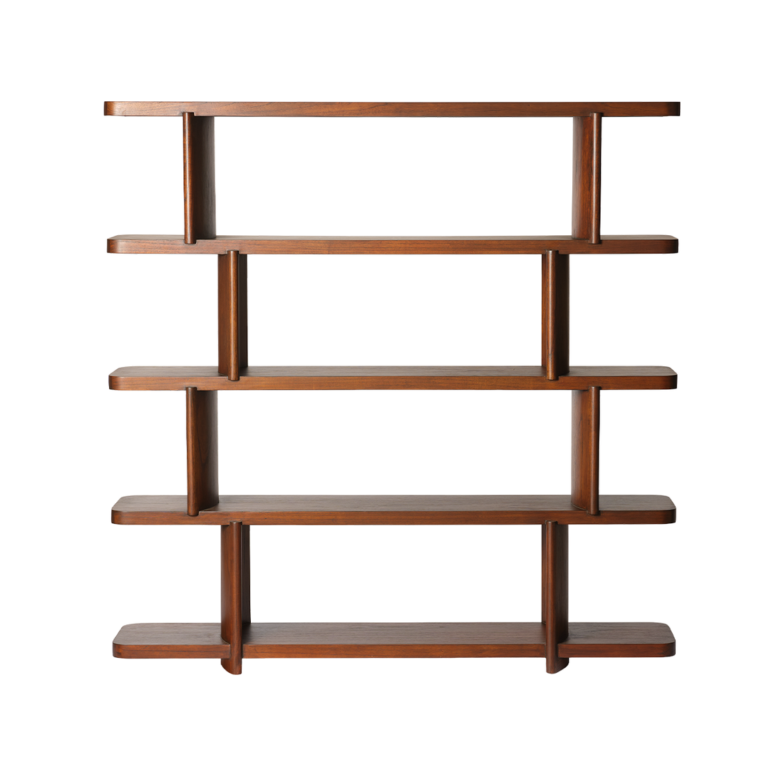 OTTO - Librería alta de madera de mindi marrón, H 161 cm