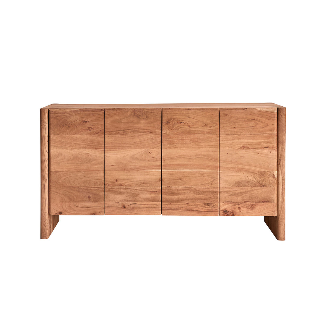 CALI - Aparador de madera maciza de acacia de 150 cm