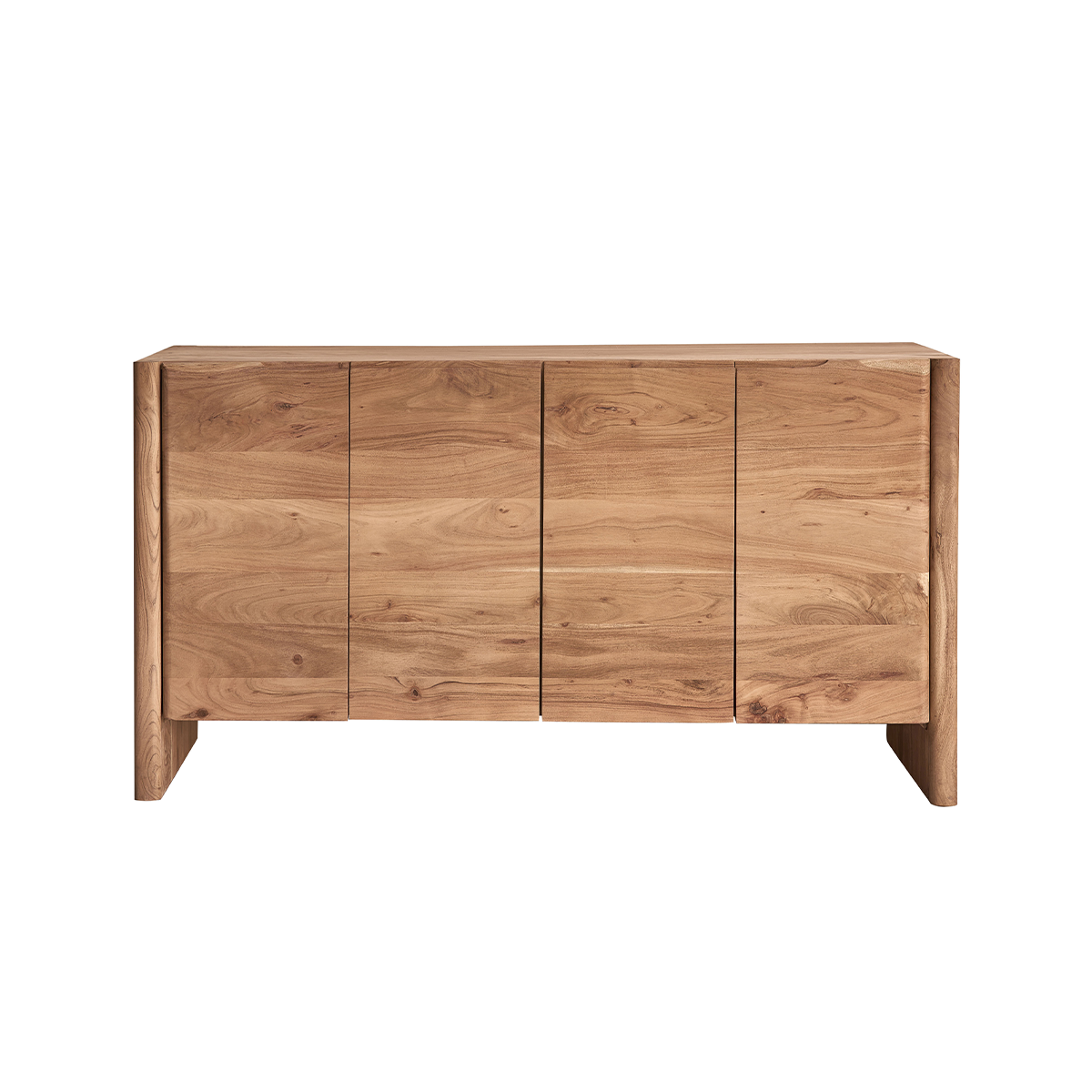 CALI - Aparador de madera maciza de acacia de 150 cm