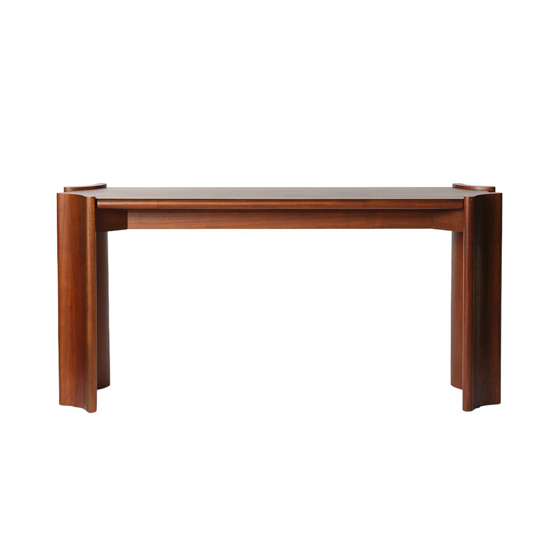 ALVAR - Consola de madera de mindi de 165 cm