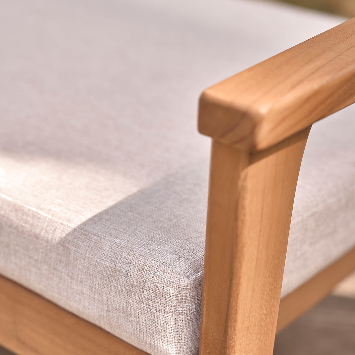 BARI - Sillón de exterior de teca maciza