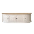 Mueble de TV de madera de caoba y teca blanco 160 cm