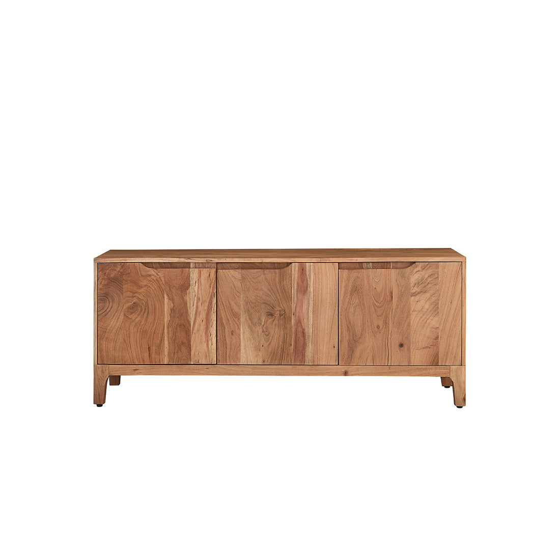 SAMSO - Mueble para la tele de madera maciza de acacia, 139 cm