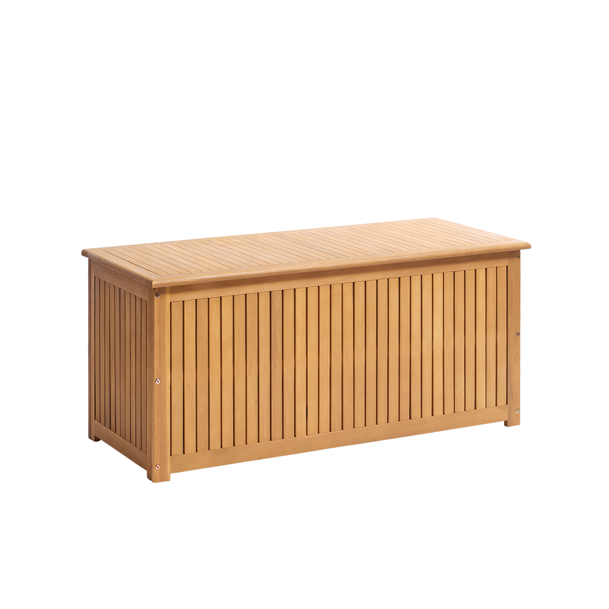 MILOS - Caja de almacenamiento para jardín de madera maciza de acacia aceitada