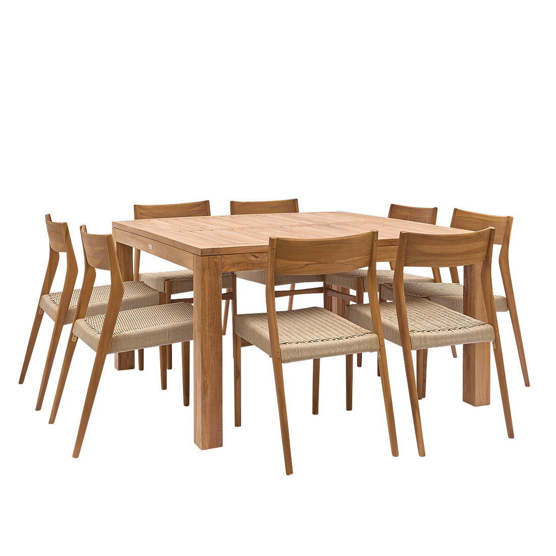 LIVIE - Salón de exterior de teca maciza para 8 pers.