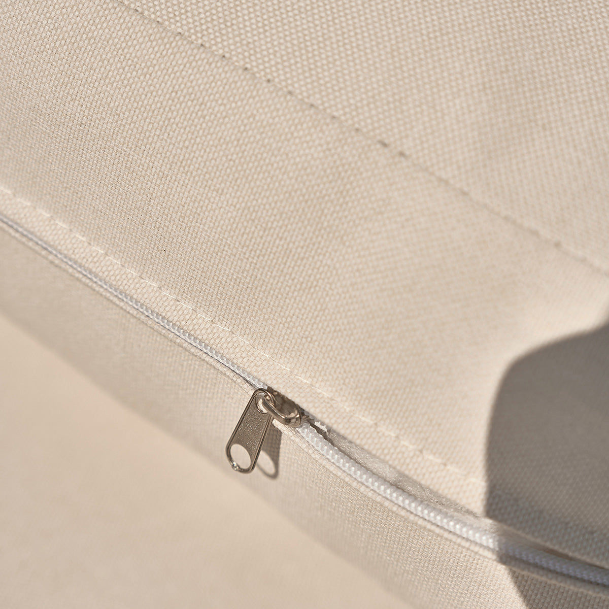 CALIZA - Conjunto de muebles de jardín bajo de aluminio color topo para 5 personas