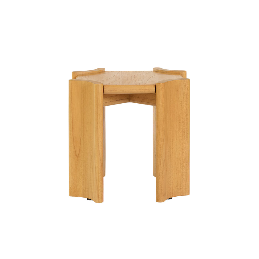 ALVAR - Mesita auxiliar de madera de mindi natural