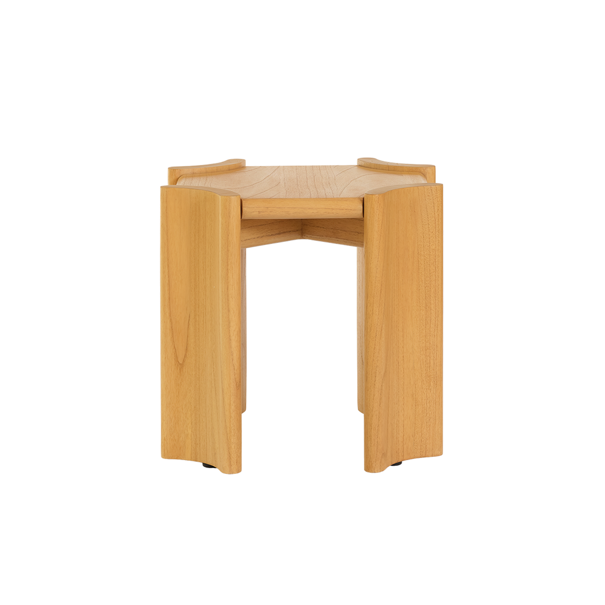 ALVAR - Mesita auxiliar de madera de mindi natural