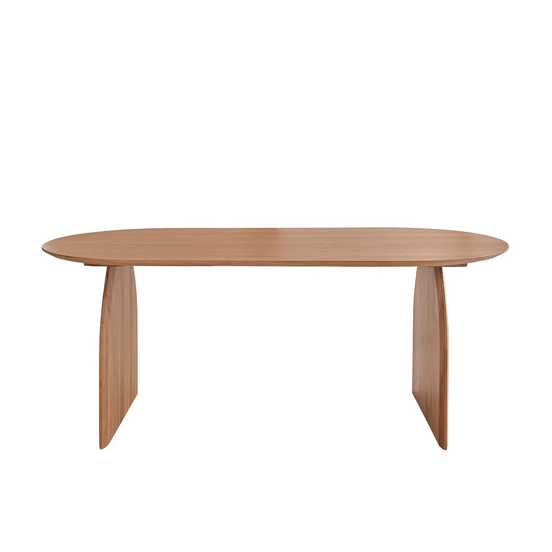 LÉONIE - Mesa de teca maciza para 6/8 pers.