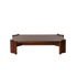 Mesa de centro de madera de mindi de 120 cm